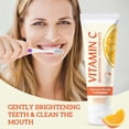 thumbnail image 3 of Pasta de dientes con vitamina C para blanquear los dientes y eliminar las manchas | Protección de caries | Cuidado de las encías con aloe y vitamina E | Sabor a limón y menta fresca | 60g |, 3 of 6