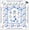 Mahjong-blue and White, variant on Boho Sunshine Mahjong Mat 31.5 x 31.5in, Non-Slip Noise-Reducing for Poker, Cards & Board Games