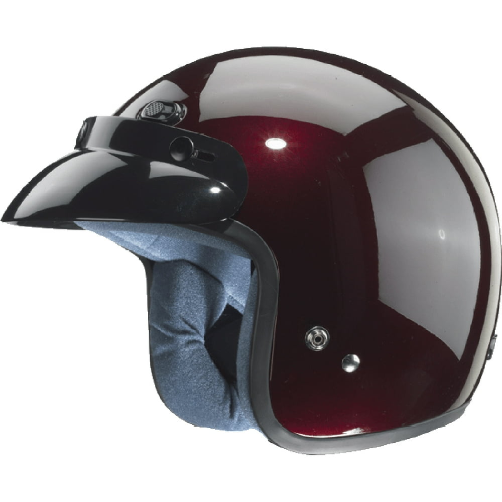 Zox Classic Solid Adult Street Motorcycle Helmet - Walmart.com