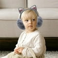 thumbnail image 3 of Fluffy Ear Muff Women Plush Foldable Earmuffs Kids Winter Earmuffs Girls Boys Cold Weather Ear Warmer, 3 of 5