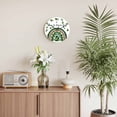 thumbnail image 2 of Large Wall Clock 12 Inch St. Patrick's Day Round&nbsp;Silent Decorative Wall Clocks Battery Operated for Living Room Bedroom Kitchen Classroom Decor, Green Shamrocks Rainbows White, 2 of 7