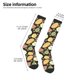 thumbnail image 2 of Fotbe Fruits Calcetas Divertidas Estampadas para Hombre y Mujer, Calcetas de Algodón hasta la Rodilla para Caminar, Correr, Enfermería y Embarazo, 2 of 6