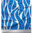 thumbnail image 1 of Soimoi Polyester Crepe Fabric Heart,Dot & Leaves Printed Fabric 1 Yard 52 Inch Wide, 1 of 3