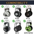 thumbnail image 2 of SOULWIT Professional Replacement Earpads Cushions for AKG K701, K702, Q701, Q702, K601, K612, K712 Headphones, Ear Pads with Softer Velour, High-Density Foam - Grey, 2 of 6