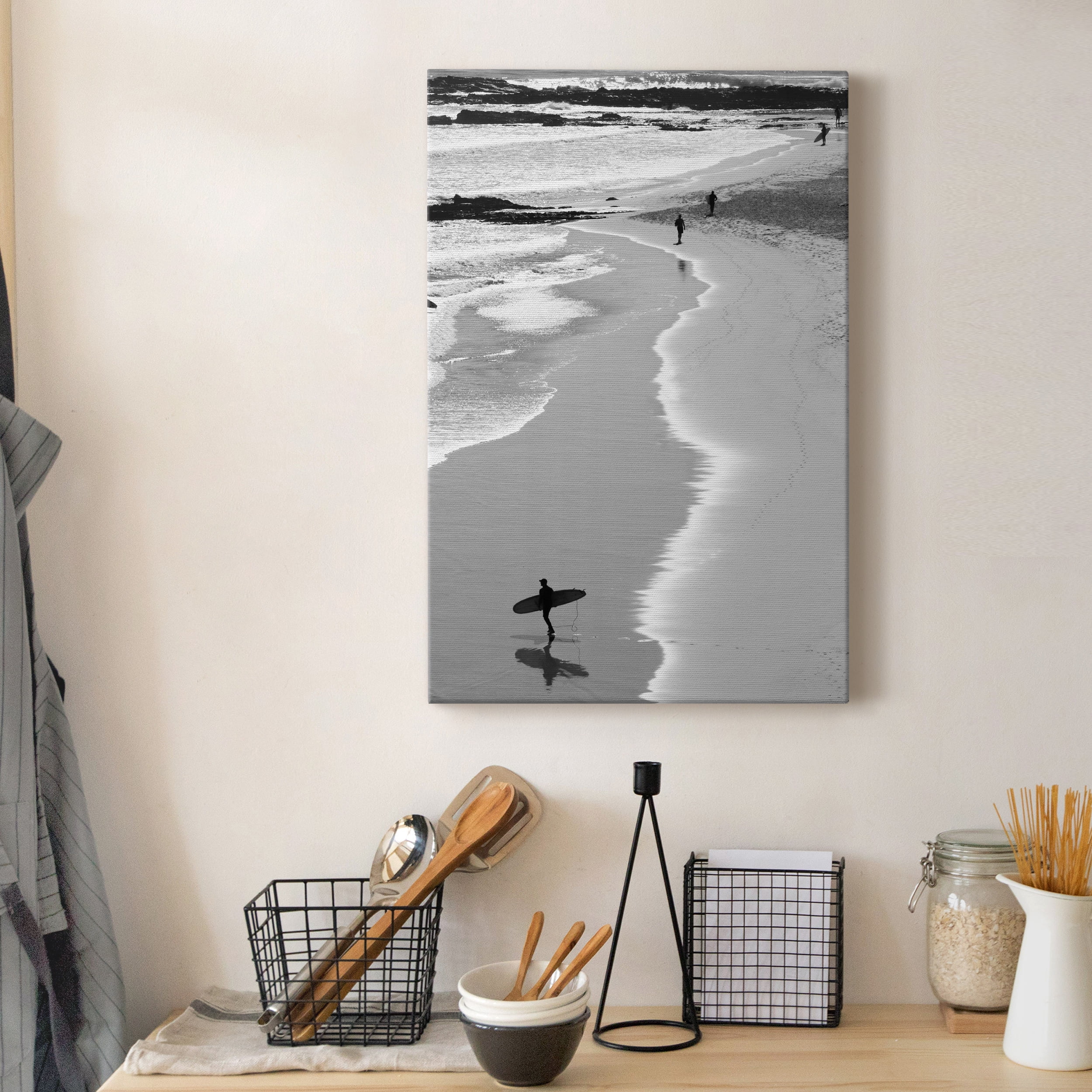Gold Coast Beach – Coastal Premium Gallery Wrapped Canvas Wall Art, Ready to Hang, 32 x 48