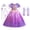 Purple Dress with Accessories, variant on LOEL Girls Princess Costume Puff Sleeve Purple Fancy Dress Ages 3-10 for Halloween Birthday Party