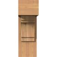 thumbnail image 2 of Ekena Millwork 7 1/2"W x 18"D x 22"H Merced Block Smooth Bracket w/ Offset Brace, Western Red Cedar, 2 of 25