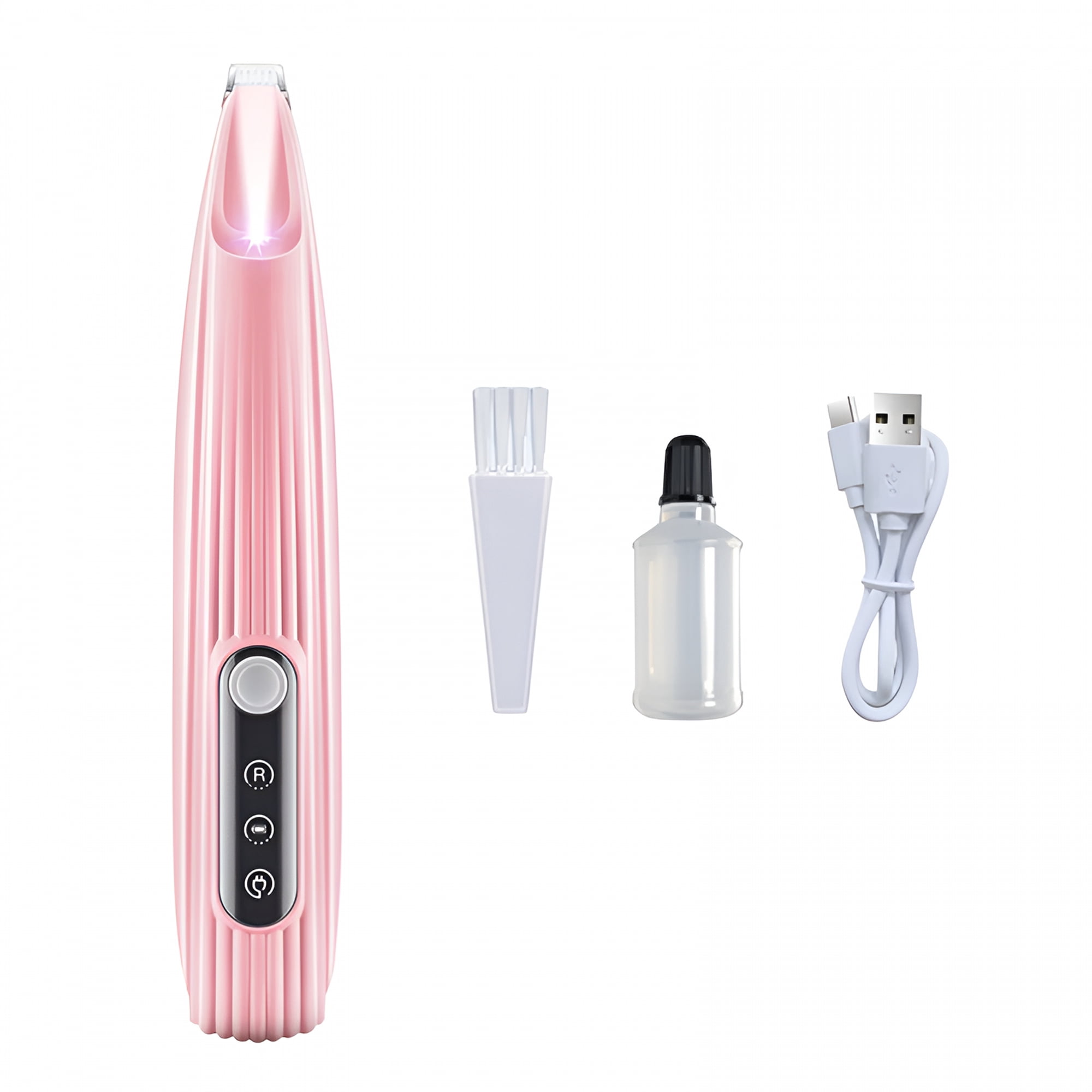 Pawlora 2026 New Low Noise Led Dog Clippers with Ceramic Blade Rechargeable Small Pet Shaver for Grooming Dogs Cats Hair Around Paws Eyes Ears Face Rump Maquina Para Cortar Pelo De Perros