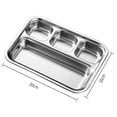 thumbnail image 4 of Stainless Steel Seasoning Dish Multi-grid Hot Pot Dipping Bowl Vinegar Soy Kimchi Sauce Dish Snack Plate Kitchen Tableware, 4 of 9