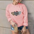 thumbnail image 5 of CFLVAEK Women's Valentines Day Long Sleeve Sweatshirts Loose Fitting Crewneck Tops Cute Plaid Heart Print Shirts Valentine' Day Gifts for Her 2025 XL, 5 of 8