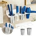 thumbnail image 1 of Noehoiugi Acrylic Wall Mounted Hair Dryer Holder – Bathroom Organizer Storage Rack For Styling Tools And Hair Accessories, 1 of 6