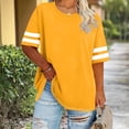 thumbnail image 6 of Otvok Womens Summer Tops Casual Short Sleeve Plus Size T Shirts Loose Fit Drop Shoulder Tee Beach Vacation Blouses Soft XL-5XL, 6 of 6