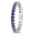thumbnail image 3 of Everly Women's Sapphire 10k White Gold Ring, 3 of 7