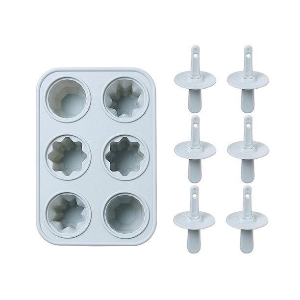 Juego de moldes for paletas de helado de silicona de 6 piezas DIY - Fabricante de paletas hecho a mano for deliciosos dulces congelados