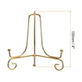 thumbnail image 2 of Unique Bargains 4Pack 4 Inch Plate Stands for Display Iron Folding Easel Plate Holders, Gold, 2 of 5