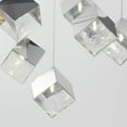 thumbnail image 2 of E24689-28PC-ET2 Lighting-Ice Cube - 27W 9 LED Pendant-8.75 Inches Tall and 33.5 Inches Wide-Polished Chrome Finish, 2 of 5