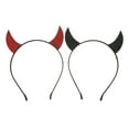 thumbnail image 1 of 2 Diademas Creativas con Cuernos de Diablo, Accesorios para el Cabello, Adornos para Fiestas, 1 of 7