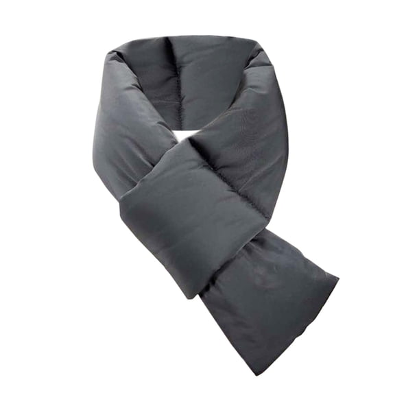 Ljudmp Down Cotton Winter Warm Scarf for Women Elegant Neck Warmer Fashion Scarves Multifunctional Fall Winter Thermal Scarf Windproof Cross Neck Wrap Cover Up Grey