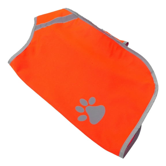 UPOUART Adjustable Orange Reflective Dog Vest for Outdoor Safety and Comfortable Pet Wear