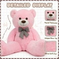thumbnail image 4 of MorisMos Giant Teddy Bear 55" Stuffed Animal Soft Big Bear Plush Toy, 4 of 8