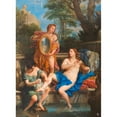 thumbnail image 2 of Carlo Maratti 14x18 Black Ornate Wood Framed Double Matted Museum Art Print Titled - Bathseba in the Bath (1693-1695), 2 of 5