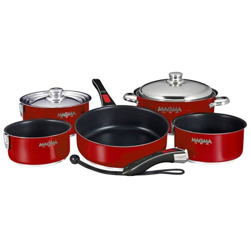 Magma Ceramica Non-Stick 10 Piece Induction Compatible "Nesting" Cookware Set