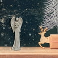 thumbnail image 3 of Christmas Polyresin Angel With Engravings - Set of 2, 3 of 3