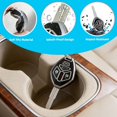 thumbnail image 5 of Key Fob Cover Compatible with Mitsubishi Lancer Eclipse Spyder Endeavor Galant Mirage Outlander Sport 2007-2015 3 Button TPU Carbon Fiber Keychain Case Holder Protector,3 Buttons Silver White, 5 of 6