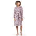 thumbnail image 1 of Bata para Mujer Fruit of the Loom de Forro Polar con Diseño de Copos de Nieve Talla 2X, 1 of 5