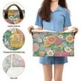 thumbnail image 5 of Yayeee Foldable Storage Basket for Shelves with Handles Waterproof Cloth Bins, Floral Pattern, 5 of 7