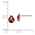 thumbnail image 2 of FB Jewels Sterling Silver Enamel Lady Bug Post Earrings, 2 of 2