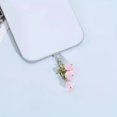 thumbnail image 2 of Perla Floral 3D bonita coreana para teléfono, tapa antipolvo, enchufe de puerto de carga para iPhone tipo C, accesorios de tapón de protección contra el polvo, 2 of 5