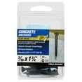thumbnail image 2 of (2 pack) Hillman Concrete Screw Anchors, 3/16 x 1-3/4", Steel, Corrosion Resistant, Black, 12 sets, 2 of 9