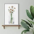 thumbnail image 4 of wall26 Framed Canvas Wall Art A Bouquet of White Daisies Flower in a Glass Botanical Plants Watercolor Abstract Modern Relax/Calm Pastel for Living Room, Bedroom, Office - 16x24 inches, 4 of 4