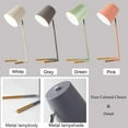 thumbnail image 7 of FSLiving Dimmable Timing Table Lamp 100 Lumens LED Remote Control Battery Run Cordless Macaron Green Metal Shade Nightstand Desk Lamp for Study Reading,Battery Not Included - 1 Pack, 7 of 7
