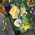 thumbnail image 5 of Spa Cutting Board, Stones Aromatic Candles and Orchids Blooms Treatment Vacation, Decorative Tempered Glass Cutting and Serving Board, Large Size, Pale Green Fern Green, by Ambesonne, 5 of 5