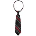 thumbnail image 3 of Cookies Boys' Banded Tie Color: black/red/white/gold *plaid #63* Size: 16", 3 of 3
