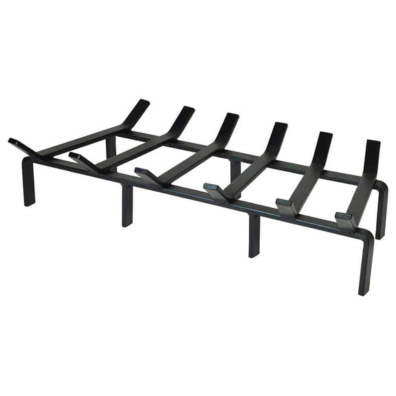 Drevy Heavy Duty Steel Fireplace Grate - Made in The USA (27 Inch)