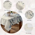 thumbnail image 5 of Blue Eucalyptus Leaves Table Cloth Waterproof Tablecloths, Farmhouse Retro Botanical Floral Tablecloth Dining Table Cover for Kitchen Party Tabletop Outdoor, Rectangle Tablecloth 54x108 Inch, 5 of 9