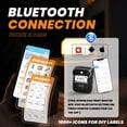 thumbnail image 3 of Rotuladora térmica Bluetooth Phomemo M110 con 3 rollos, 3 of 7