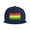 Blue, variant on Flat Bill Snapback Hats for Men Women Rastafarian Grunge Hip Hop Style Plain Baseball Cap Pink