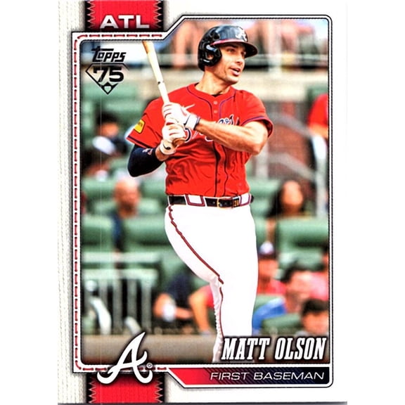 2026 Topps Matt Olson #39 Atlanta Braves Baseball Card Atlanta Braves MLB Baseball Trading Card