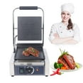 thumbnail image 4 of Electric Single Panini Press Grill Sandwich Toaster Waffle Toastie Maker 1800W, 4 of 19