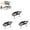Black, variant on Mini Glide Bait for Bass Fishing, Slow Sinking Wide S Motion Smooth Glide Baits for Freshwater and Saltwater, Sinking Wobbler Crankbait with Double Hook, Perfect for Big Game Predator Fish