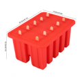 thumbnail image 1 of Wifehelper Ice Cream Mold, 10 Cells Silica Gel Classic Reusable Ice Pop Mold Set DIY Popsicle Ice Bar Maker Children Ice Cream Making Tools with 50 SticksRed) Khall Tendencias, 1 of 6