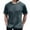Grey, variant on Men's Summer Sports T-Shirt Ice Silk Short Sleeve Elastic Breathable Loose Fit Round Neck Casual Comfortable Athletic Tee Mens Basic Tee Shirts Summer Classic T-Shirts