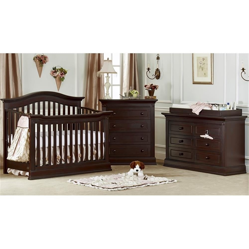 Baby Cache Montana Traditional Wood 4 in 1 Convertible Crib in Espresso Walmart