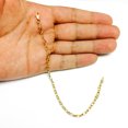 thumbnail image 3 of 14k Yellow Gold Oval Rolo Link Chain Bracelet, 3.2mm, 7", 3 of 3