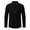 Black, variant on Men's Shirts Stretchy Stand Up Collar Drawstring Drawstring Soft Long Sleeve Outdoor Pullover Top for Men