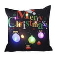 thumbnail image 2 of Hometravel LED Christmas Pillow, Two Mode Switching Flash and Steady Light, Printed Design Sofa Cushion, Holiday Gift for Home Decor, Festive Atmosphere, 2 of 6